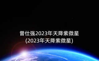 曾仕强2023年天降紫微星(2023年天降紫微星)